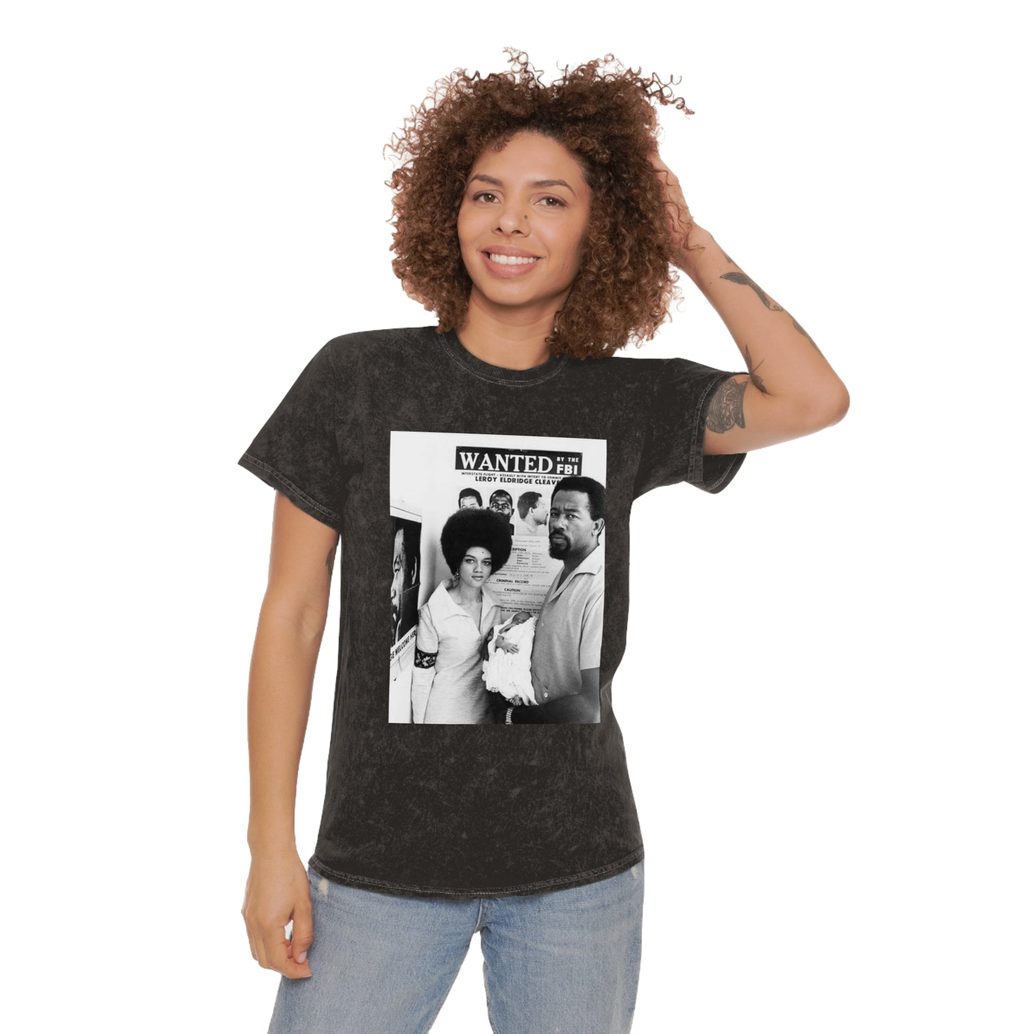 Vintage 'Wanted' Photo Mineral Wash T-Shirt — Popular Loners Quote