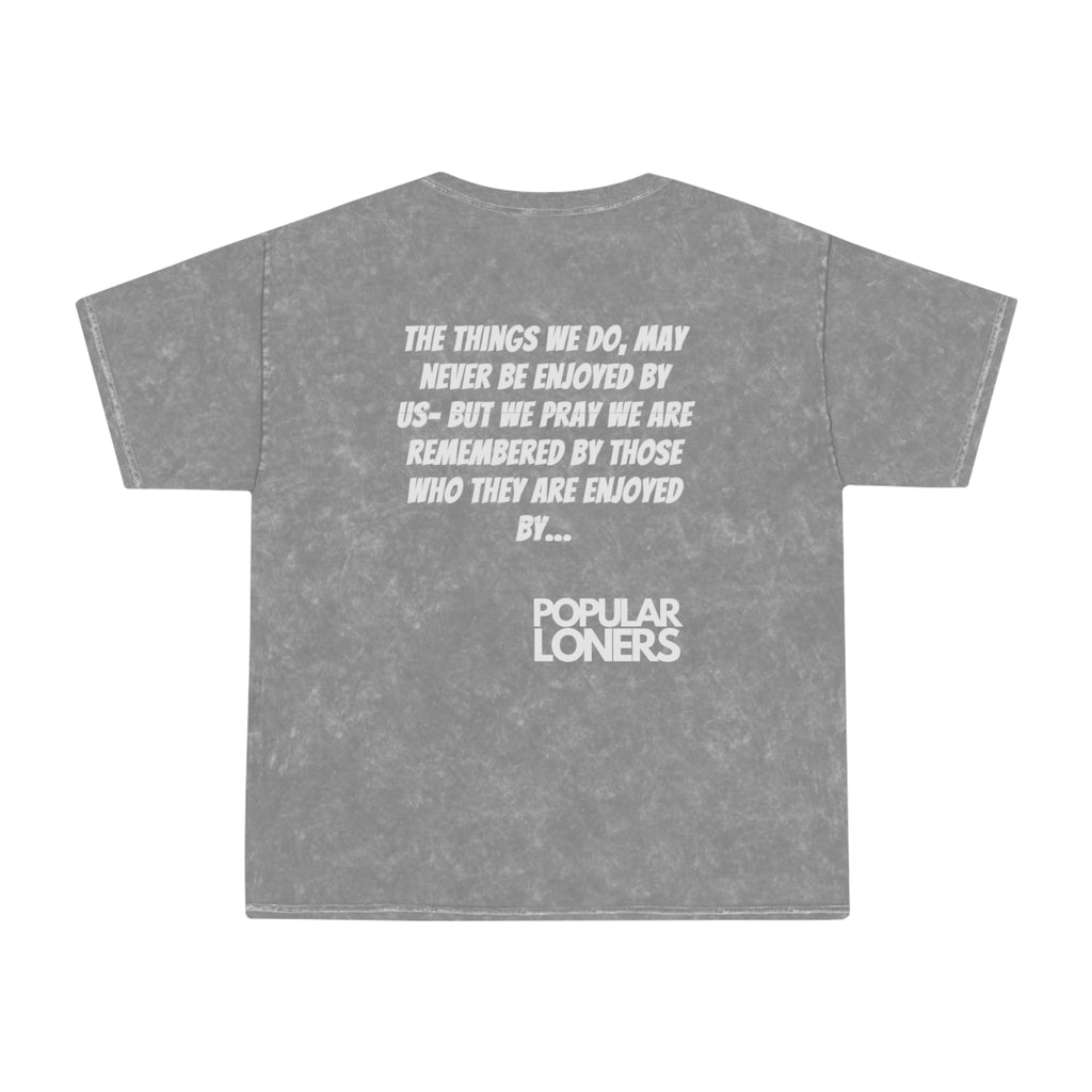 Vintage 'Wanted' Photo Mineral Wash T-Shirt — Popular Loners Quote