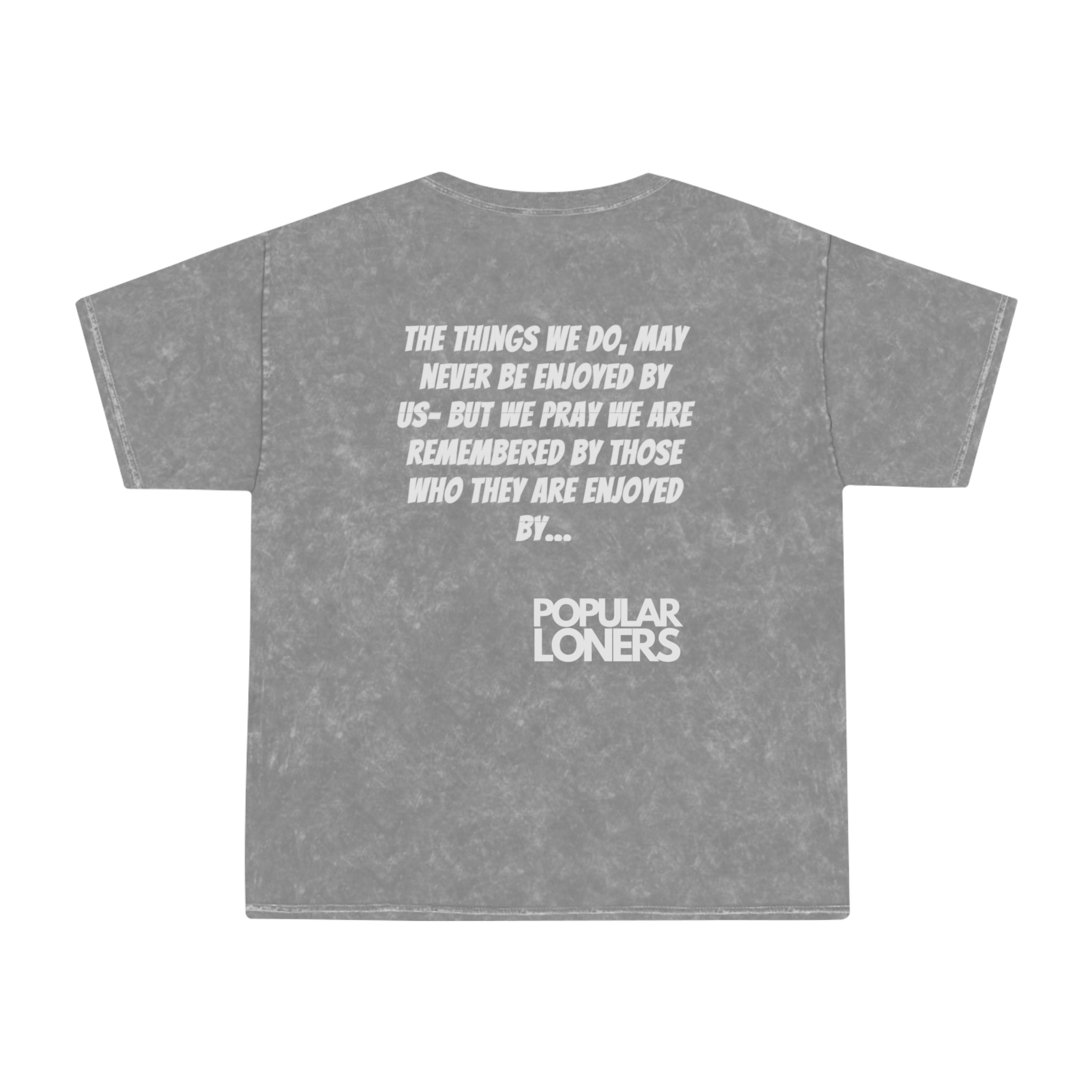 Vintage 'Wanted' Photo Mineral Wash T-Shirt — Popular Loners Quote