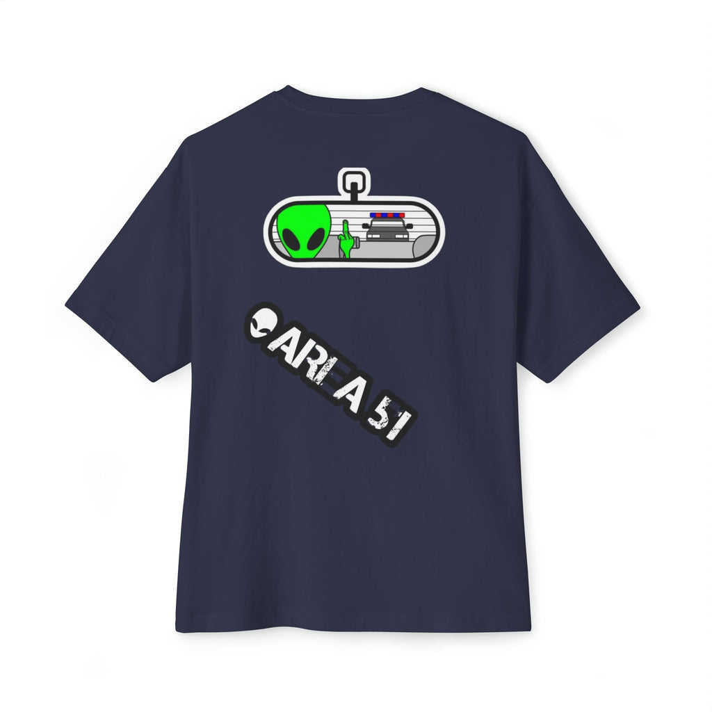 Area 51 Alien Graphic Tee — Oversized Boxy Shirt