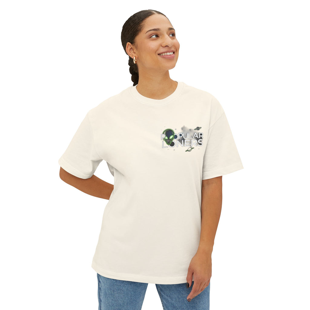 Area 51 Alien Graphic Tee — Oversized Boxy Shirt