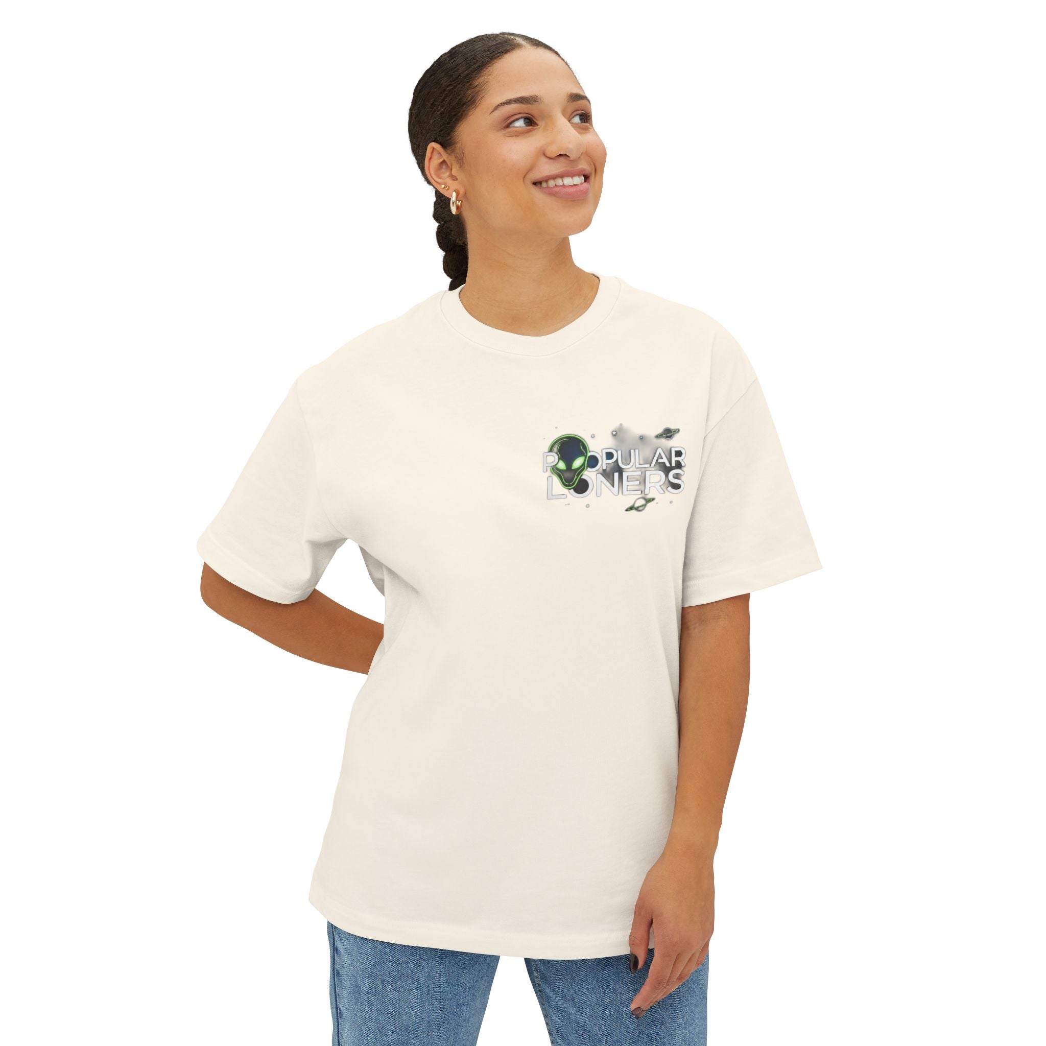 Area 51 Alien Graphic Tee — Oversized Boxy Shirt