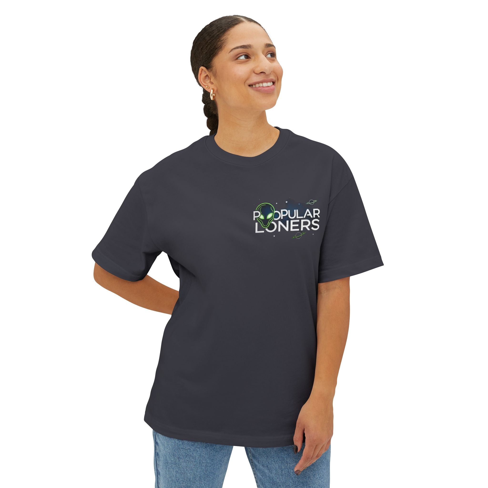 Area 51 Alien Graphic Tee — Oversized Boxy Shirt