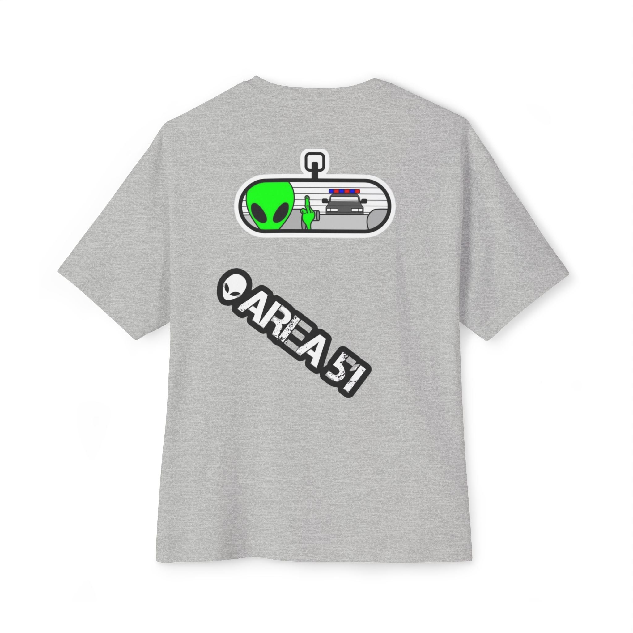 Area 51 Alien Graphic Tee — Oversized Boxy Shirt