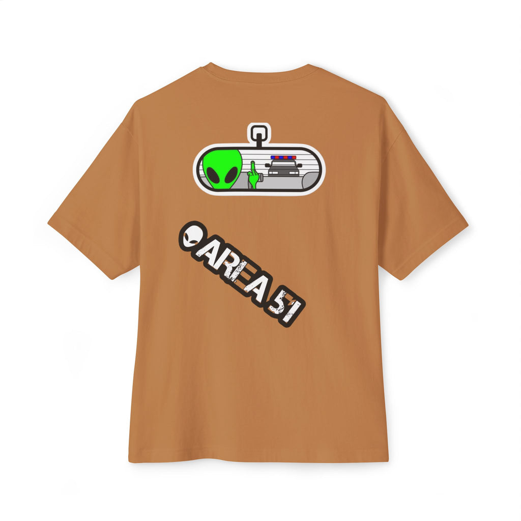 Area 51 Alien Graphic Tee — Oversized Boxy Shirt