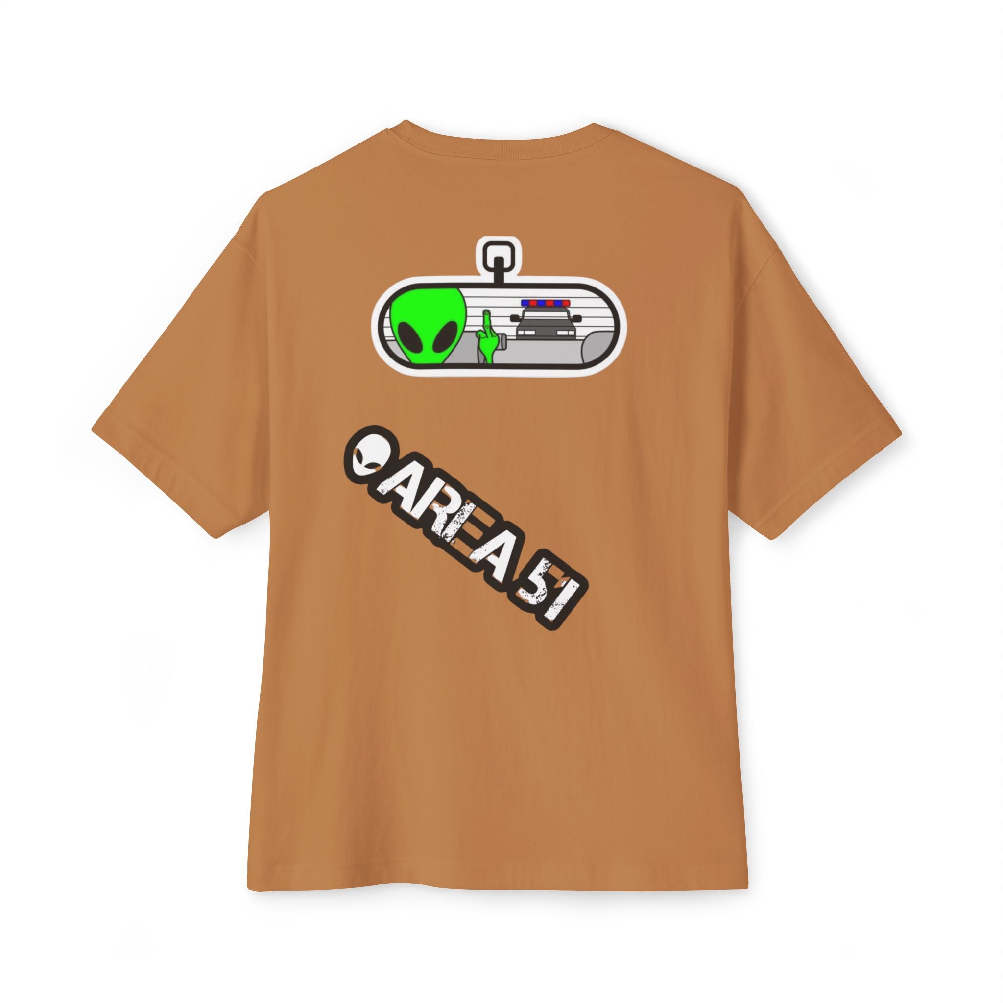 Area 51 Alien Graphic Tee — Oversized Boxy Shirt