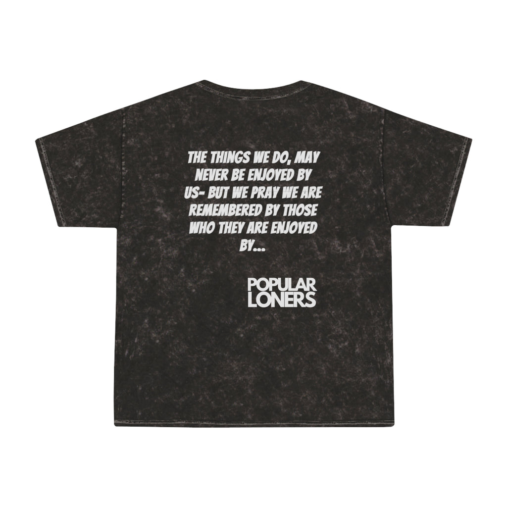 Vintage 'Wanted' Photo Mineral Wash T-Shirt — Popular Loners Quote