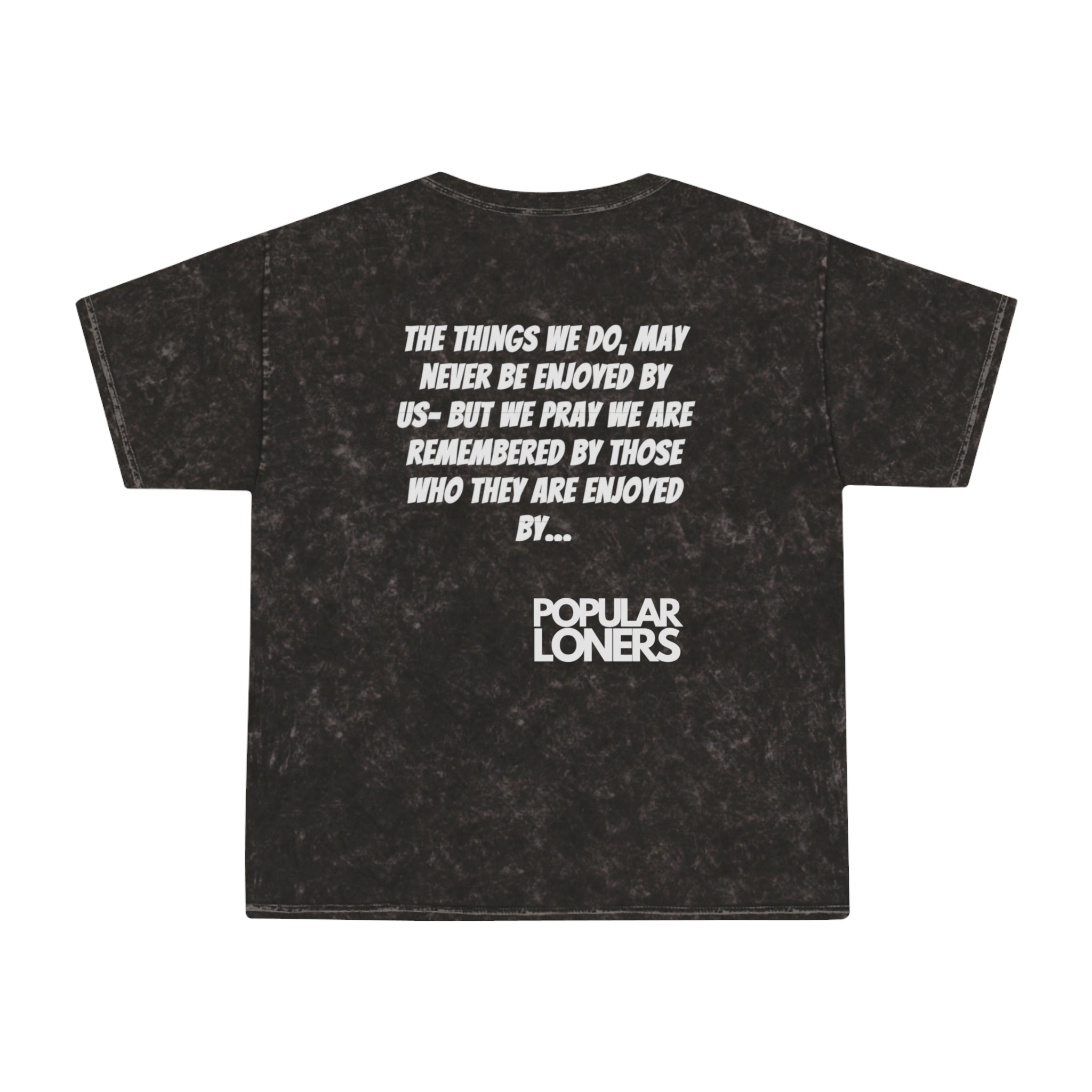 Vintage 'Wanted' Photo Mineral Wash T-Shirt — Popular Loners Quote