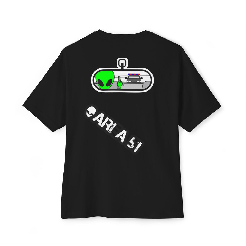 Area 51 Alien Graphic Tee — Oversized Boxy Shirt