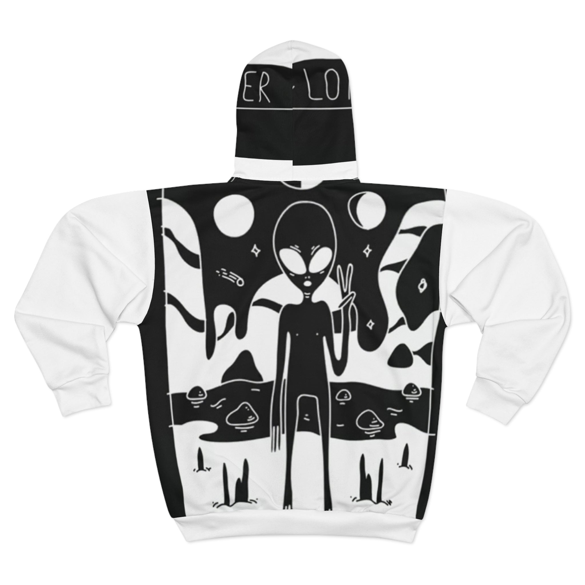 Popular Loners Alien Peace Zip Hoodie