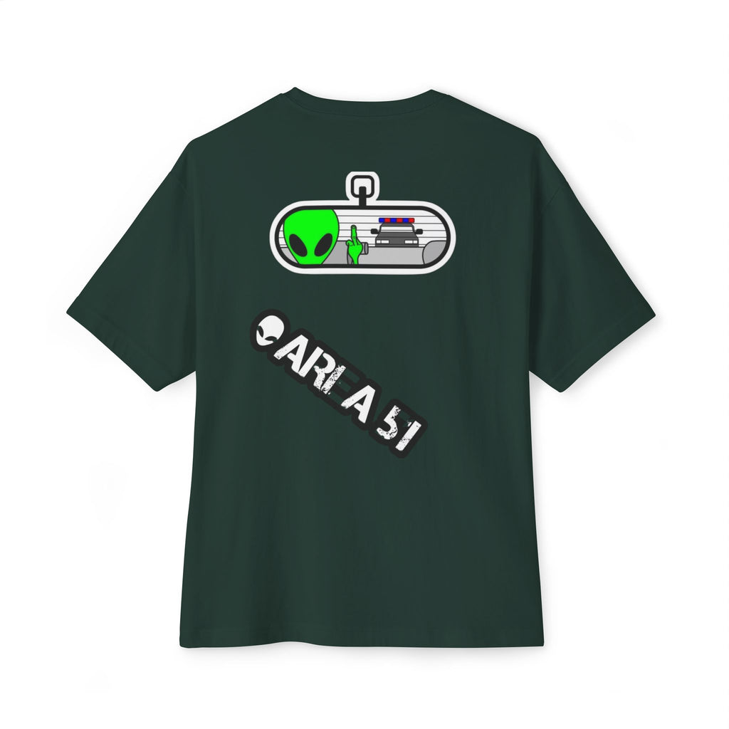 Area 51 Alien Graphic Tee — Oversized Boxy Shirt