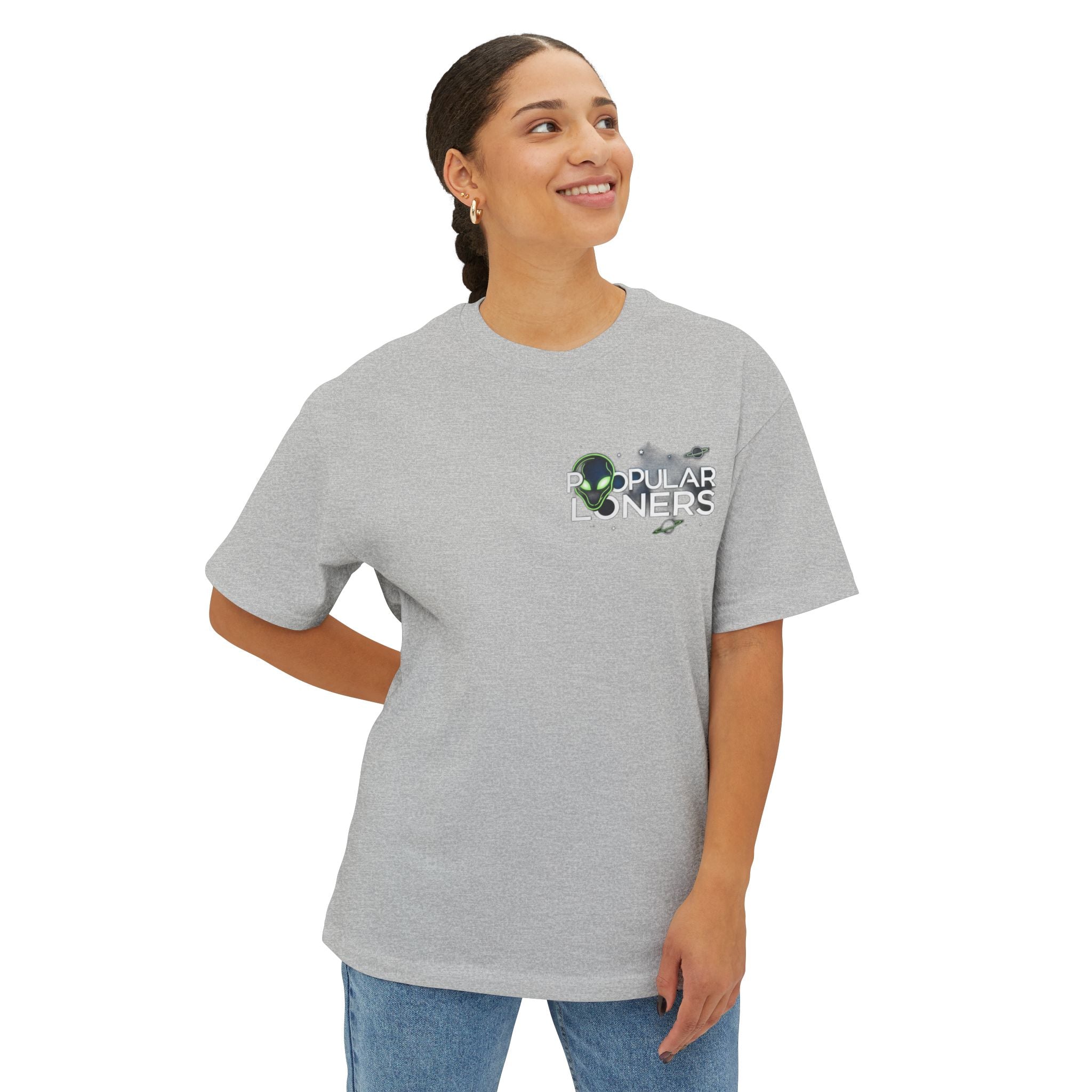 Area 51 Alien Graphic Tee — Oversized Boxy Shirt