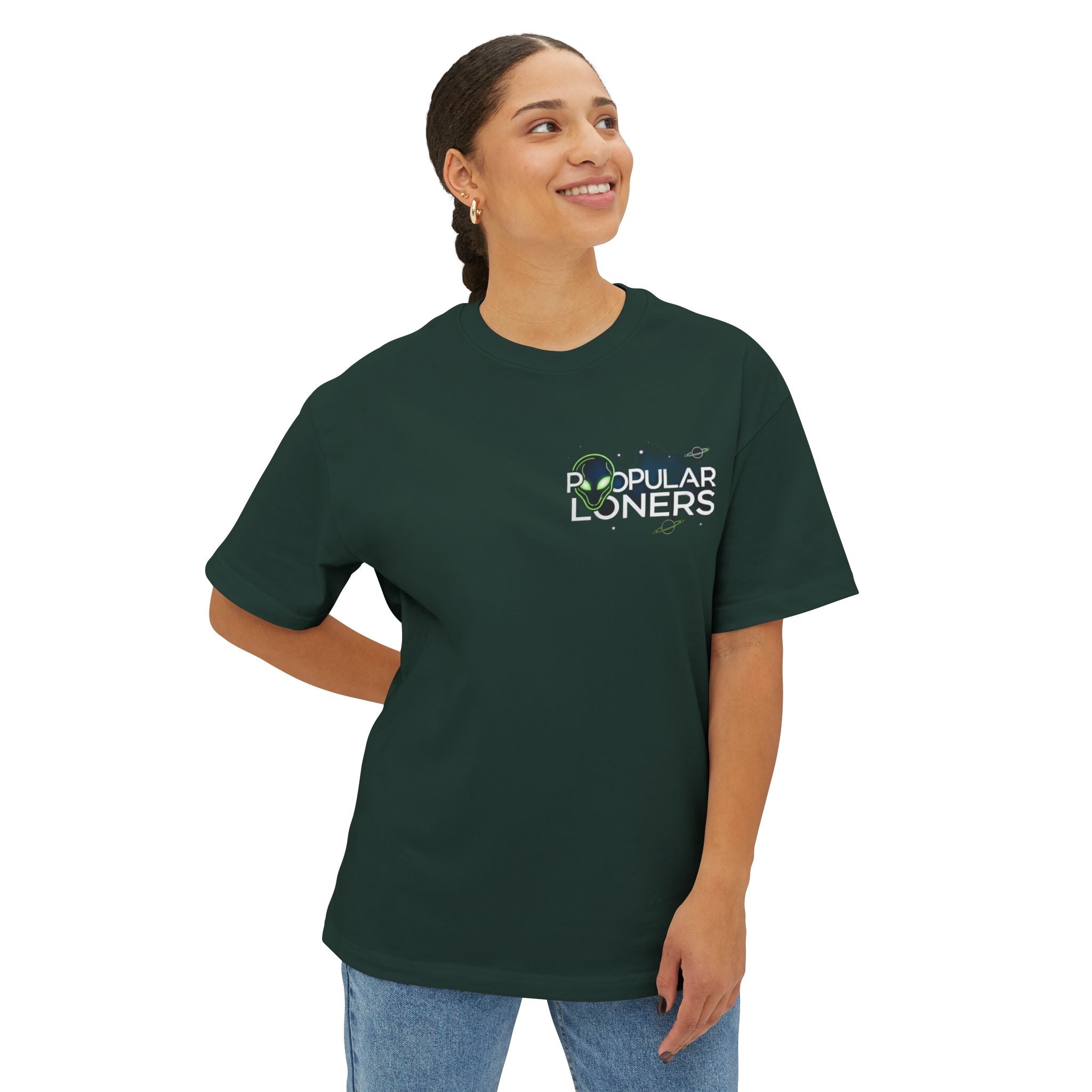 Area 51 Alien Graphic Tee — Oversized Boxy Shirt