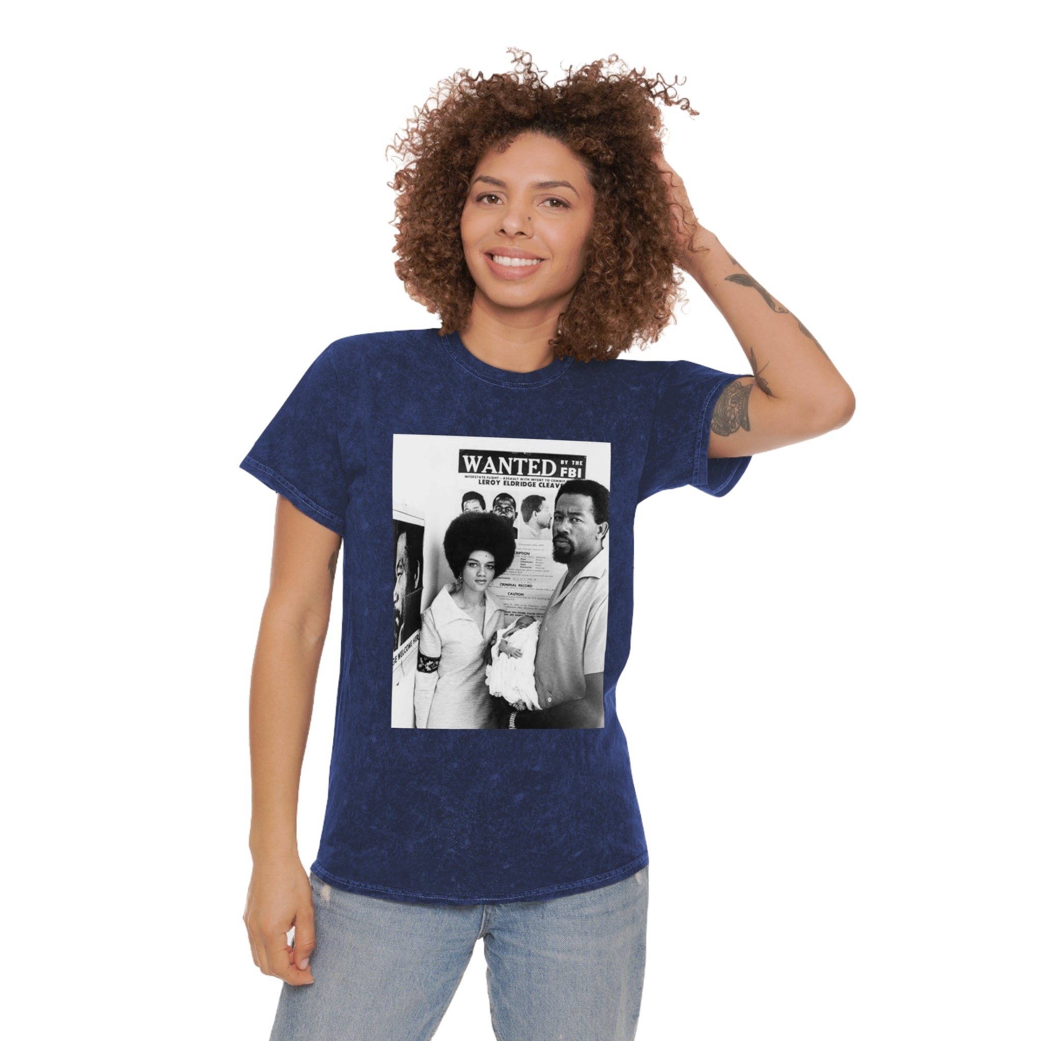 Vintage 'Wanted' Photo Mineral Wash T-Shirt — Popular Loners Quote
