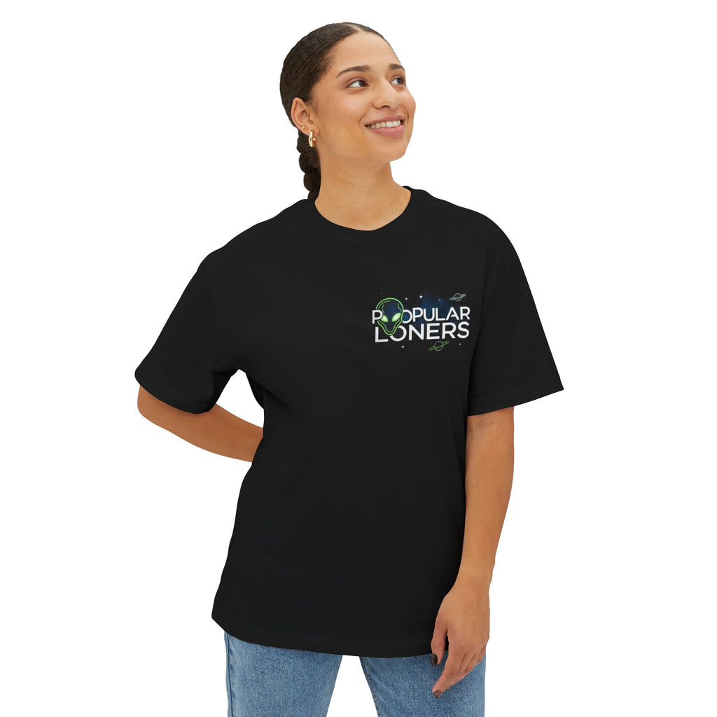Area 51 Alien Graphic Tee — Oversized Boxy Shirt