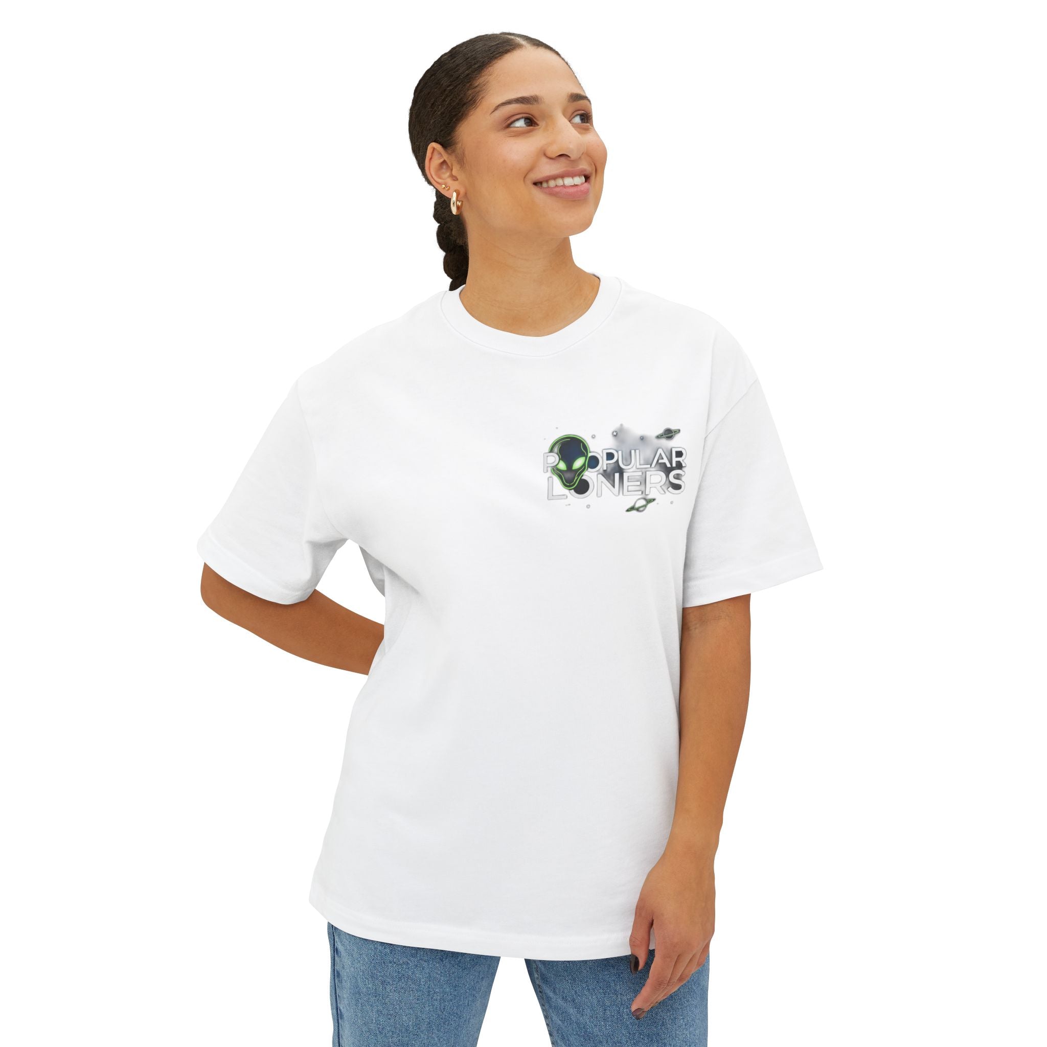 Area 51 Alien Graphic Tee — Oversized Boxy Shirt