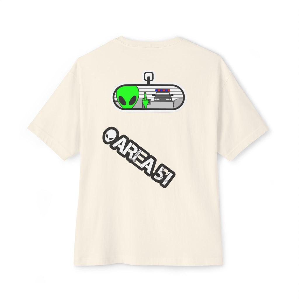 Area 51 Alien Graphic Tee — Oversized Boxy Shirt