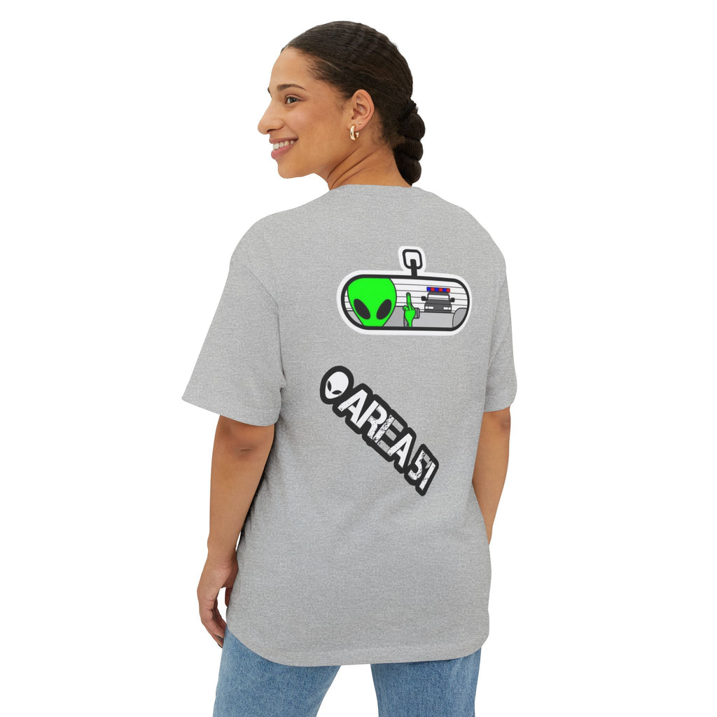 Area 51 Alien Graphic Tee — Oversized Boxy Shirt