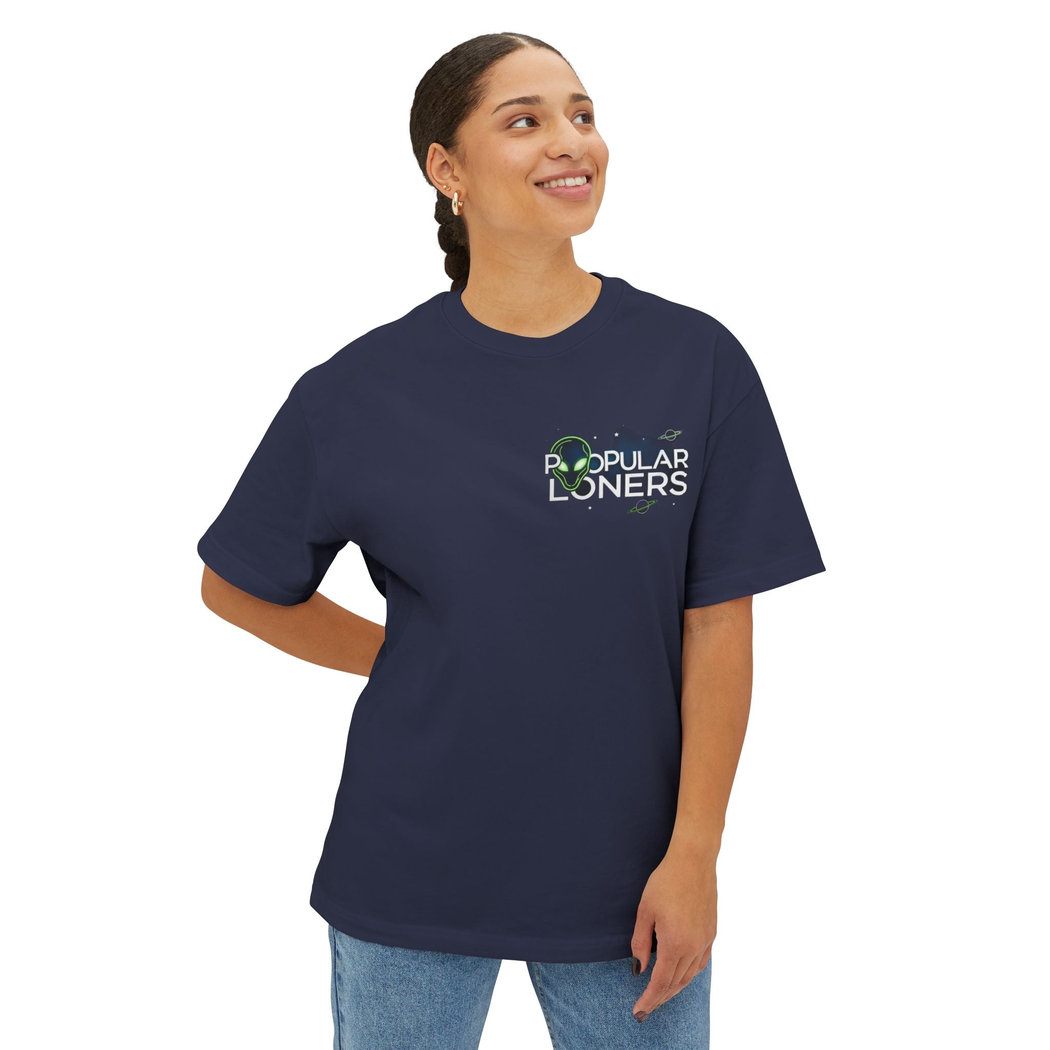 Area 51 Alien Graphic Tee — Oversized Boxy Shirt